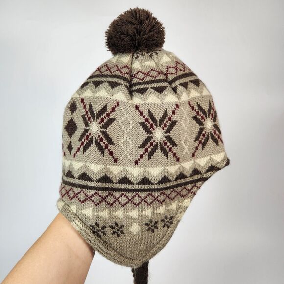 Lids Hat Mens Y2k Streetwear‎ Skateboard Punk Retro Skater Nordic Knitted Tassel - Picture 2 of 9